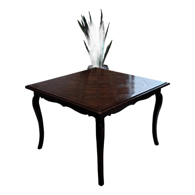 Vintage French Provincial Style Card Table With Extensions Attributed to Guy Chaddock For Sale