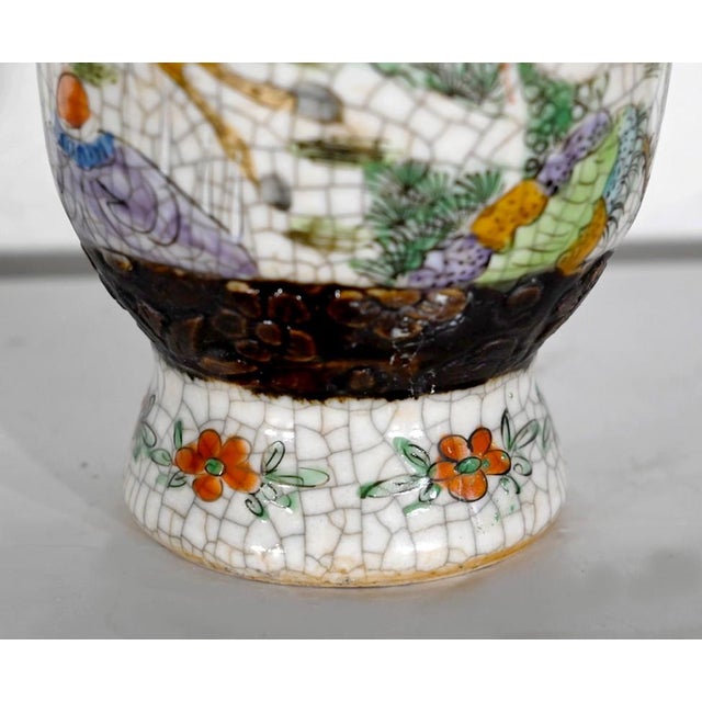 19th Century Crackled Earthenware Vase, Nanjing, China For Sale - Image 12 of 18