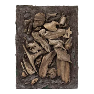 Artist-Made Driftwood Bas Relief