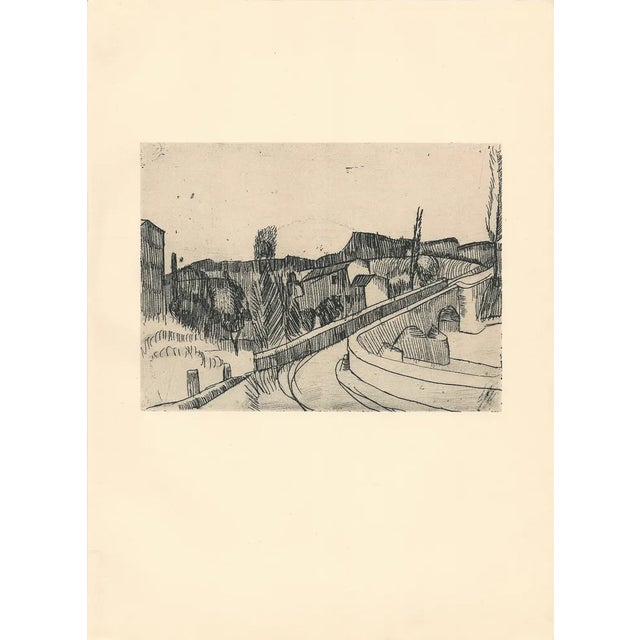 Giorgio Morandi (1890-1964) "Il Ponte sul Savena a Bologna" (The Bridge on the Savena in Bologna) Lithograph printed by...