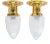 Art Deco Ceiling Lamps with Opaline Glass Shades, 1920s, Set of 2 For Sale