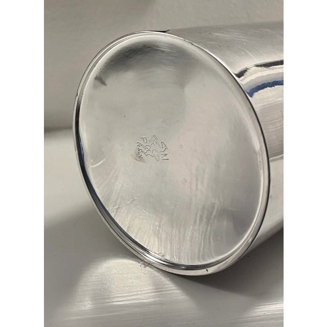 1970s 1970s Tommi Parzinger Silverplate and Walnut Cocktail Shaker For Sale - Image 5 of 13