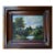 Antique 19th/Early 20th-Century European School Oil Painting — Pastoral River Landscape With Path and Trees For Sale
