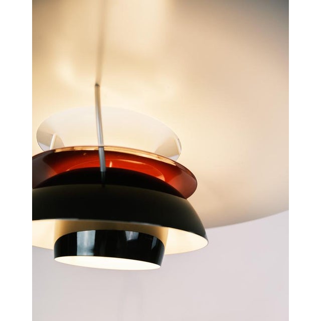 Metal Model PH5 Ceiling Lamp in Black by Poul Henningsen for Louis Poulsen For Sale - Image 7 of 9