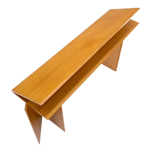 Danish Mid-Century Modern Convertible Fold Out Console Dining Table 1 Drawer