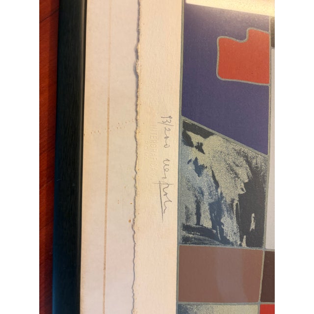 1990s Ugo Nespolo, Abstract Composition, 1992, Serigraph, Framed For Sale - Image 5 of 10