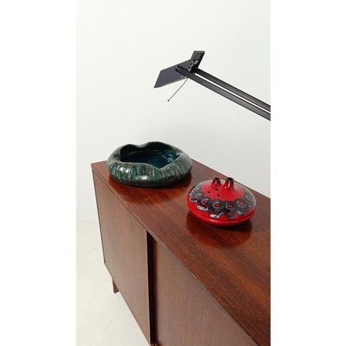 Mid-Century Modern Italian Decorative Dish in Raku Style Ceramic, 1970s For Sale - Image 4 of 17