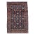 Vintage Persian Malayer Area Rug, Handwoven Allover Geometric Design, Navy & Red, 3’ X 4’ For Sale