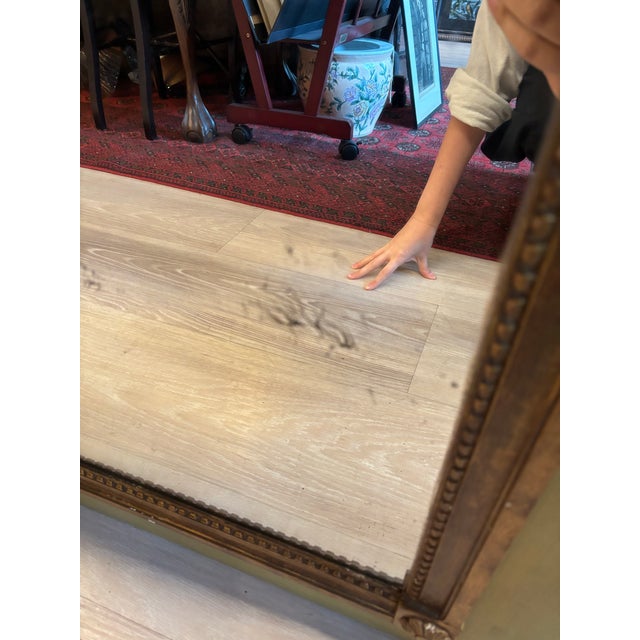 19th Century French Napoleon III Trumeau Mirror With Aesop’s “The Fox and the Grapes” Oil Painting, C. 1860 [Ks] For Sale In Seattle - Image 6 of 11