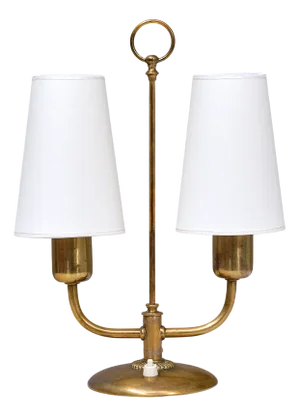 Vintage Brass Table Lamp by Bertil Brisborg for Nordiska Kompaniet, 1940s