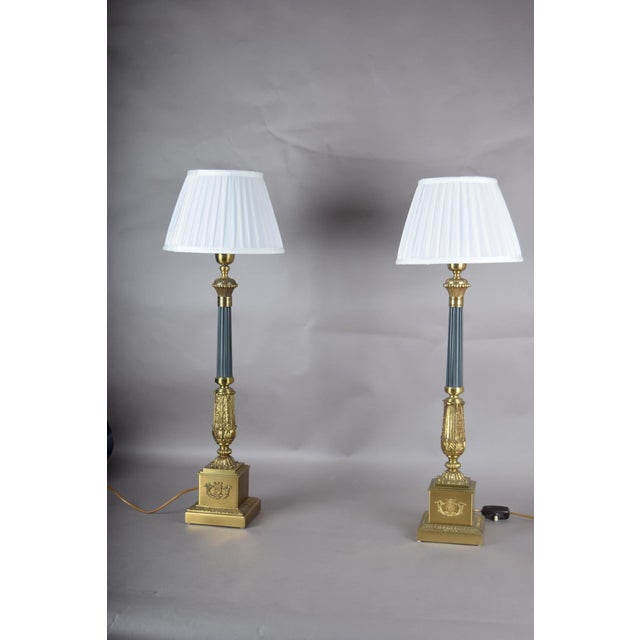 Mid-Century Modern Vintage Table Lamps by Einar Bäckström for Maison Jaspers, 1950s, Set of 2 For Sale - Image 3 of 18