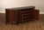 Antique Marble Top Mahogany Inlaid Figural Carved Buffet Sideboard For Sale - Image 4 of 18