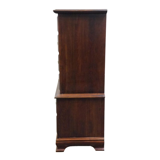 Brown Cresent Furniture Solid Cherry Traditional Style 40" Chest on Chest 2216 For Sale - Image 8 of 11