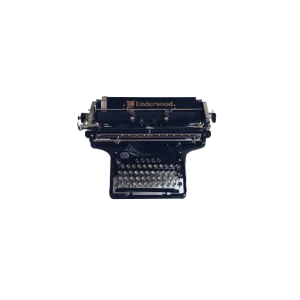 American No. 6 - 14 Qwertz Typewriter from Underwood Elliot Fisher Co., 1930s