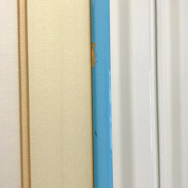 Postmodern 1986 Debbi Nathan "Blue Lights I & II " Original Screenprint Pair For Sale - Image 12 of 13