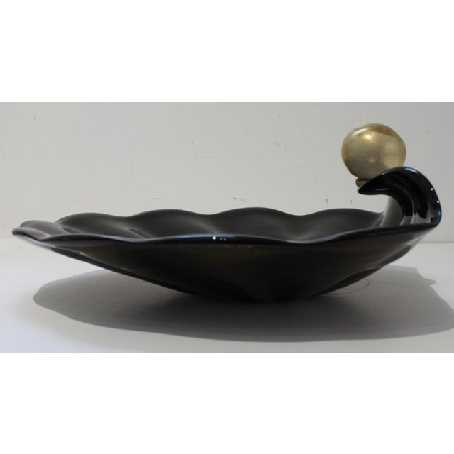 Shell Serving Dish Murano Licio Zanetti Signed For Sale - Image 9 of 13