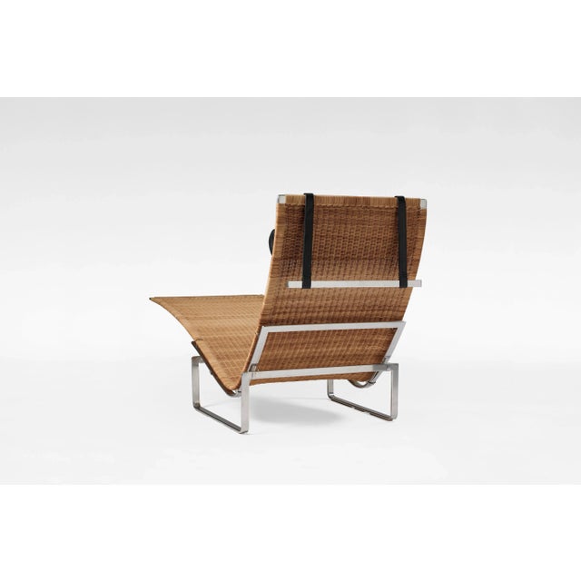 Vintage PK 24 Chaise Lounge in Leather by Poul Kjærholm for Fritz Hansen For Sale - Image 5 of 9