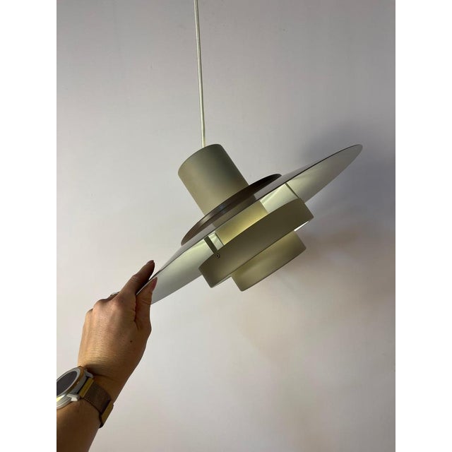 Falcon Pendant Lamp in Brown by Andreas Hansen for Fog & Mørup For Sale - Image 6 of 11