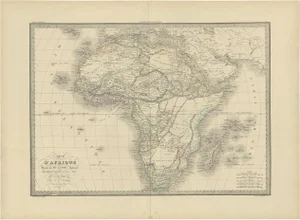 Antique Map of Africa by Lapie, 1842