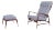 1950s Danish Modern Walnut Reclining Lounge Chair and Ottoman by Ib Kofod Larsen for Selig For Sale