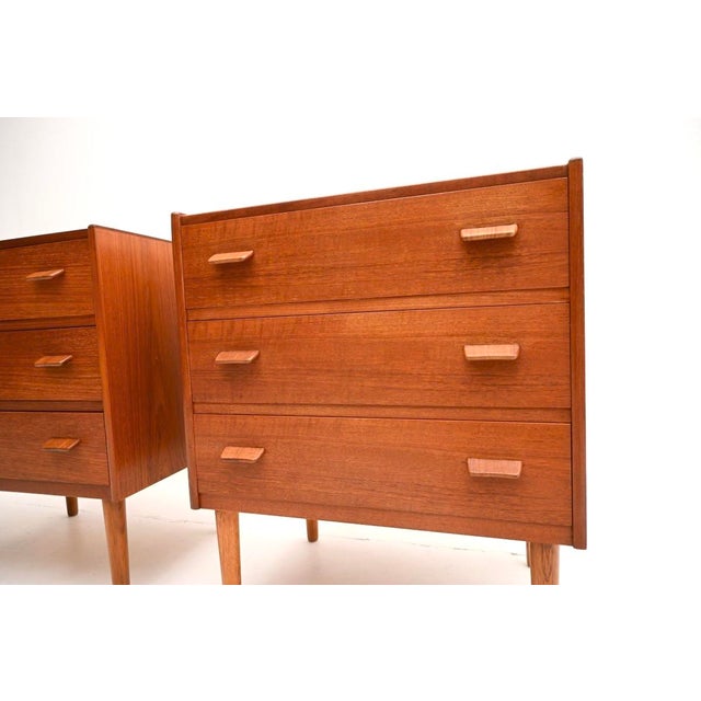 Vintage Teak Bedside Chests from Heals, 1960, Set of 2 For Sale - Image 9 of 11
