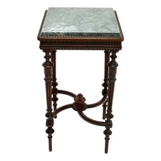 French Marble Top Side Table, 1890s For Sale