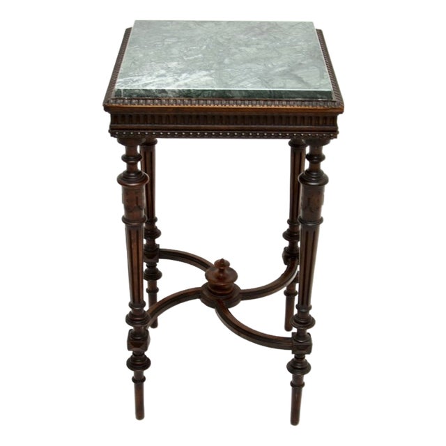 French Marble Top Side Table, 1890s For Sale