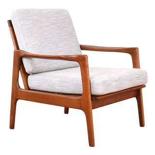 Mid-Century Modern Lounge Chair by Illum Wikkelsø, 1960s For Sale