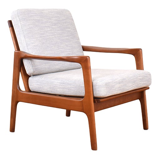 Mid-Century Modern Lounge Chair by Illum Wikkelsø, 1960s For Sale