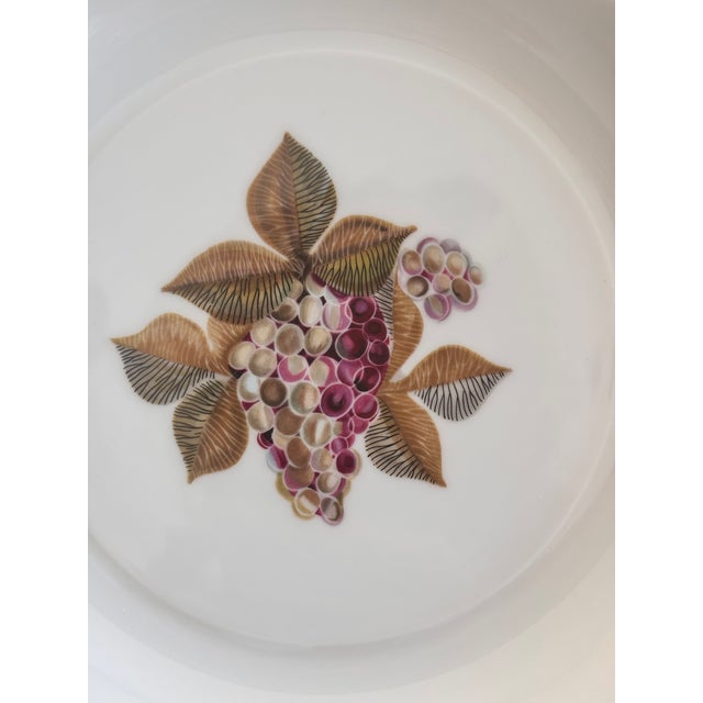 Ceramic Bidasoa Spain Fruit Motif Salald or Dessert Plates - Set of 5 For Sale - Image 7 of 11