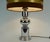 Large Table Lamp in Chrome Base and Brown Velvet Lampshade from Aro-Leuchten, 1970s For Sale - Image 9 of 12