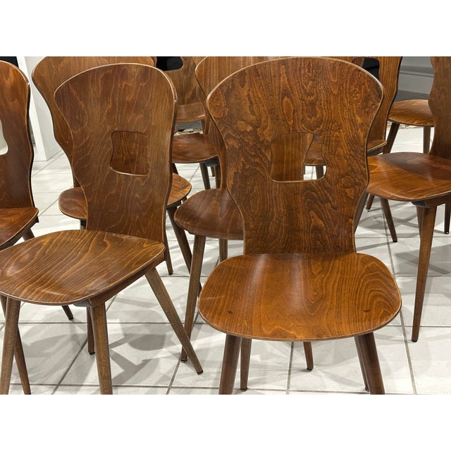 Vintage Bistro Dining Chairs from Baumann, 1970s, Set of 8 For Sale - Image 13 of 18
