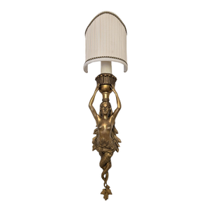 Late 19th Century Gilt Bronze Mermaid Sconces