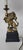 1980s 20th Century Brass-Tone Lion Table Lamp, Neoclassical Black Shade, 28.5 Inch For Sale - Image 5 of 18