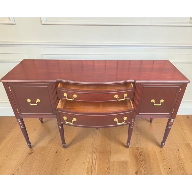 Vintage Hepplewhite Federal Buffet For Sale - Image 9 of 10