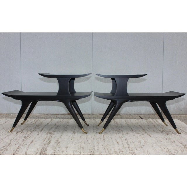 Ico & Luisa Parisi Style Sculptural Italian End Tables For Sale - Image 10 of 13