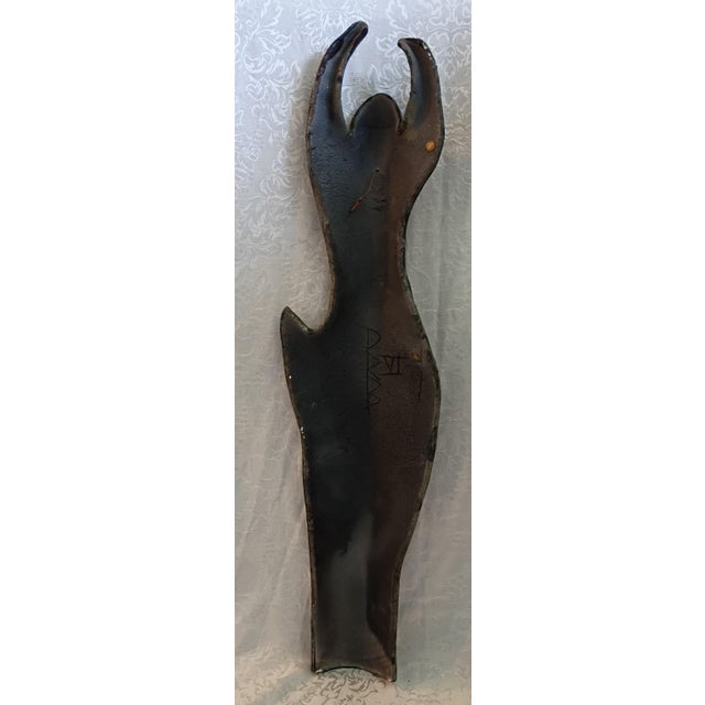 1980s Dalia Riesel Modernist Stylized Female Figurine Patinated Bronze Wall Sculpture - Ed. VI For Sale - Image 10 of 18