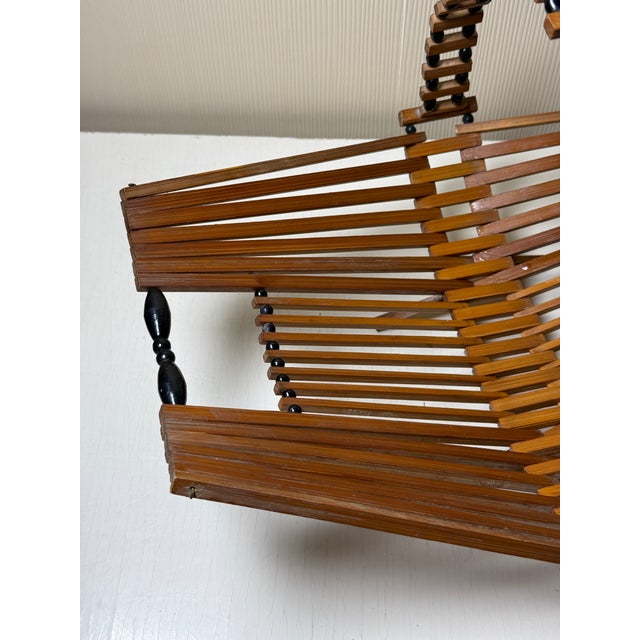 Mid-Century Modern Bamboo Catchall Basket, 1970s For Sale - Image 3 of 10