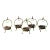 Set of 5 Vintage Oil Burner or Candle Holder For Sale