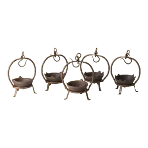 Set of 5 Vintage Oil Burner or Candle Holder