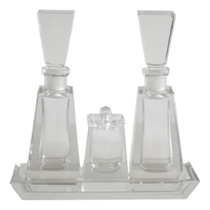 Crystal Art De La Table Ensemble from Val-Saint-Lambert, 1935, Set of 4