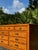 Mid-Century Modern Vintage Stanley Furniture Mid-Century Modern Oak Lowboy Dresser With Brass Hardware For Sale - Image 3 of 9