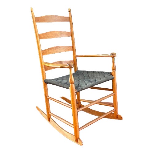 Cherry Rocking Chair, 1970s For Sale