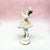 Rococo Antique Porcelain Lace Ballerina Figurine with Gilt Floral Tutu from Rudolstadt-Volkstedt, 1920s For Sale - Image 3 of 13