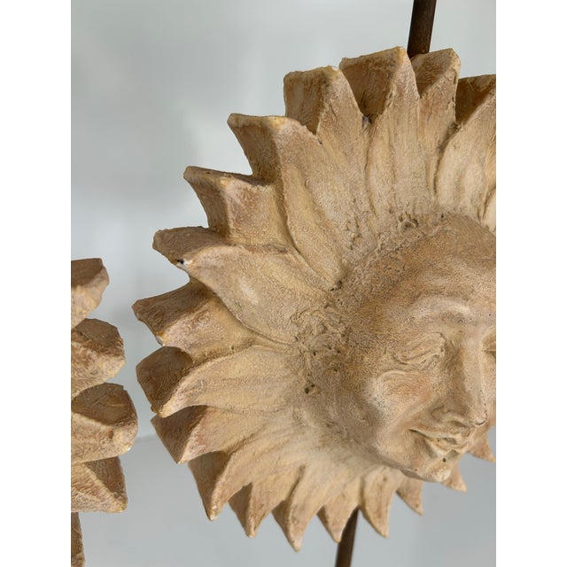 Pair of Decorative Sun Candelabras by Hayes Parker For Sale - Image 10 of 12