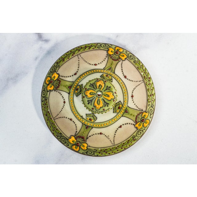 Rare Nippon Antique Hand Painted Native American Indian Chief Tobacco Humidor Porcelain Lidded Jar For Sale - Image 9 of 18