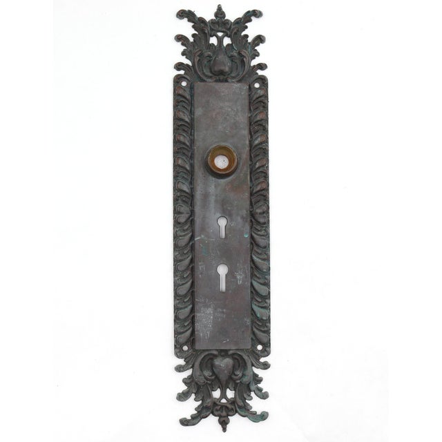 Late 19th Century 1890s Vernacular Bronze Entry Door Set For Sale - Image 5 of 10