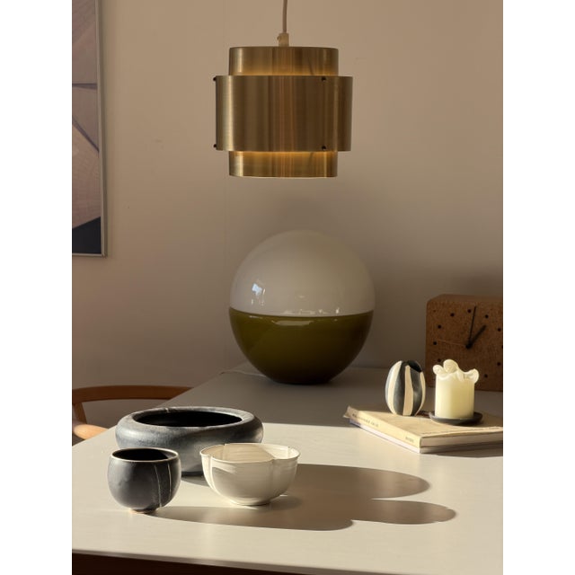 Mid-Century Modern Swedish Brass Pendant Lamp, 1970s For Sale - Image 15 of 16