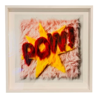 "Pow!" Contemporary Pop Art Giclée Print, Framed For Sale
