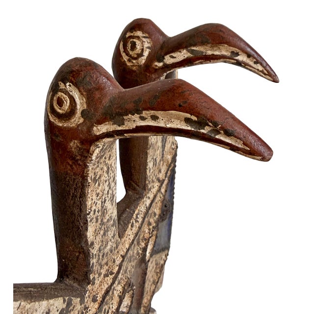 Tribal Antique Burkina Faso Toussian Harvest Mask For Sale - Image 3 of 10